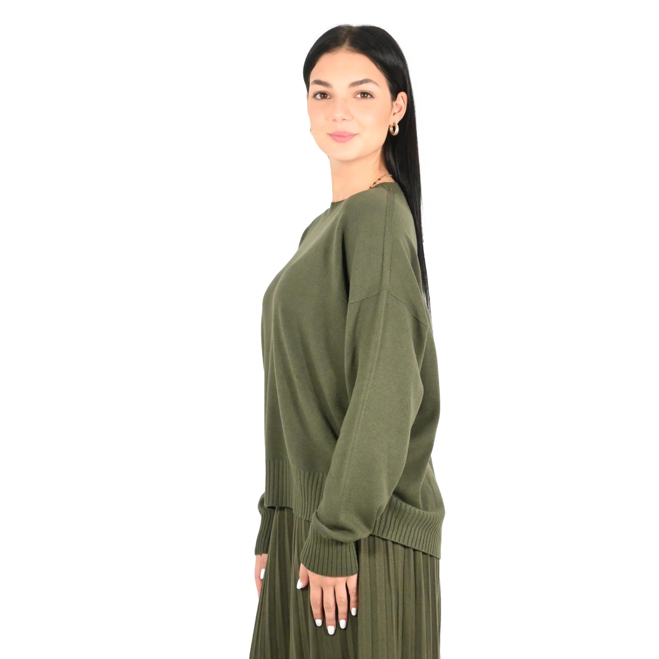 Kontatto maglia donna khaki 3M1719C