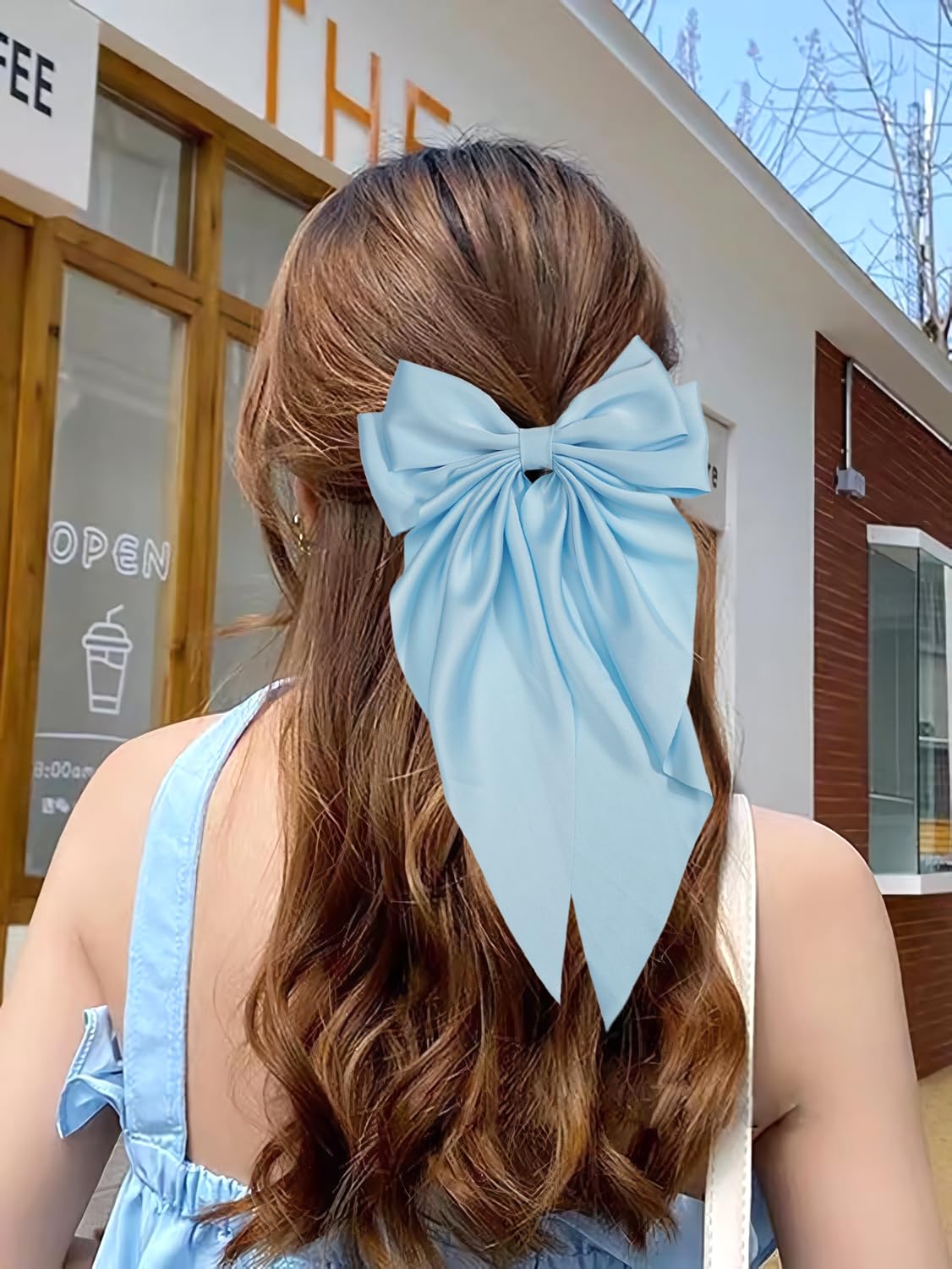 Amazon.com : JOYOYO Hair Clip, 1Pcs Silky Satin Large Hair Bow