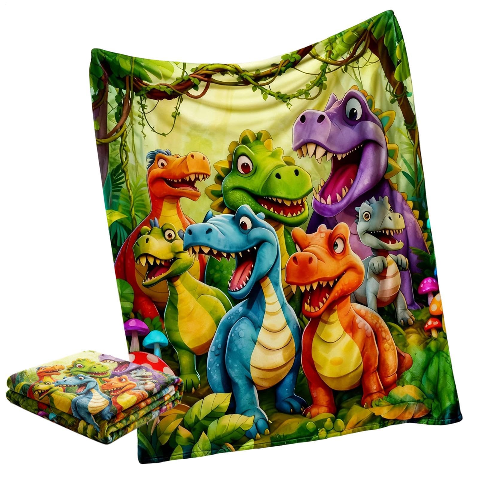 Couverture dinosaure : cadeau idéal pour Noël ou un anniversaire
