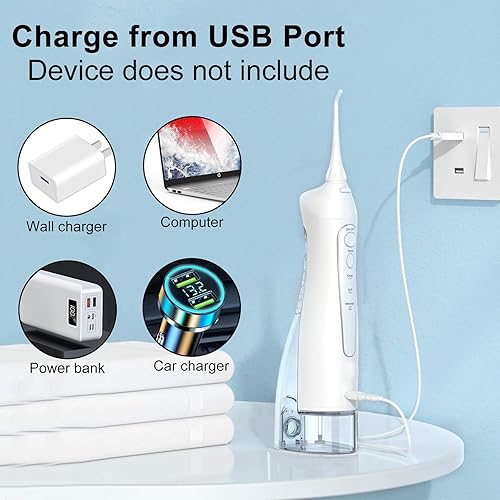 Miniatura 6 de Cable de carga USB para Nicwell, Fairywill, Aquasonic, MOSPRO, Nicefeel, Zerhunt, Oralfree, Waterfloss, Tovendor, Hangsun, Initio, McNaval, Cremax y