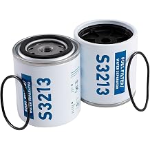 2-Pack S3213 10 Micron Fuel Water Separator Filter Elements for Yamaha MAR-24563-00-00 Racor Mercury 35-809097 8M0146203 8M0103095 Sierra 18-7919 9-37811
