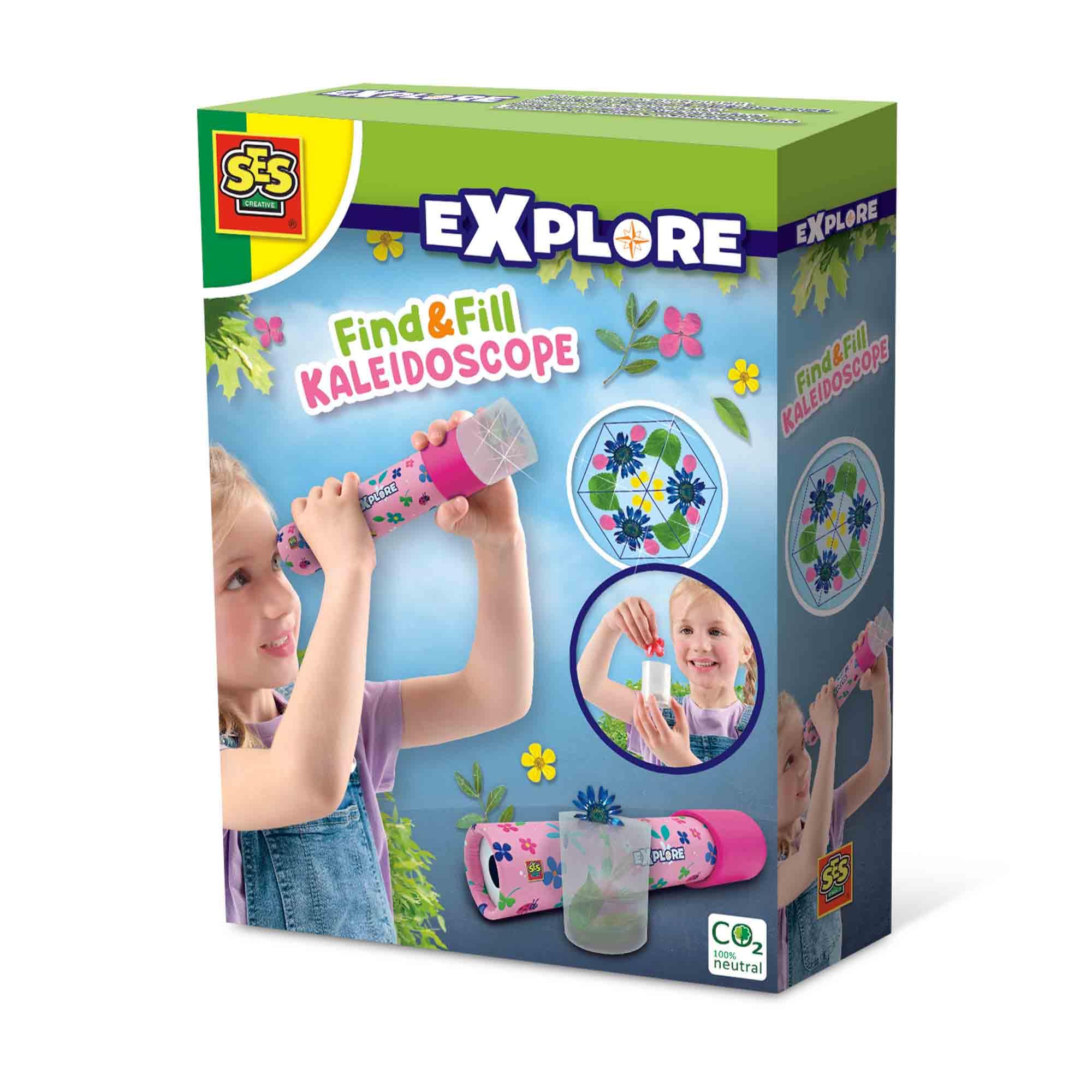 SES Creative 25205 Find and fill kaleidoscope, Pink
