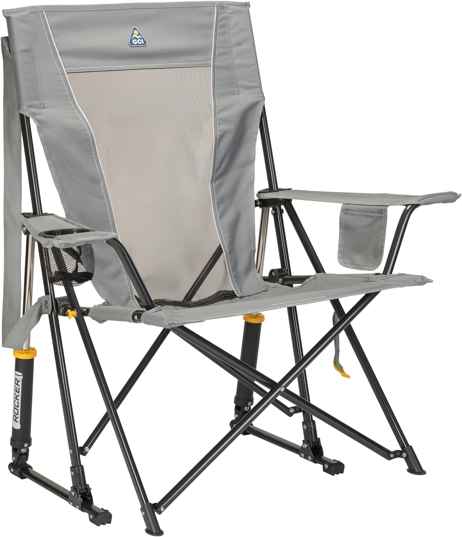GCI Outdoor Comfort Pro Rocker Outdoor Rocking Chair with Beverage Holder