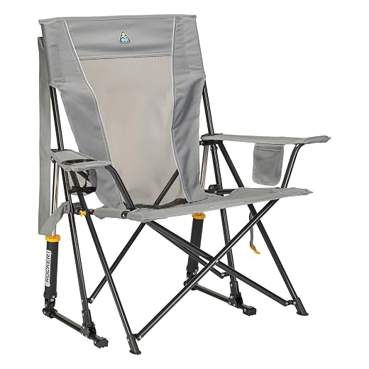 GCI Outdoor Comfort Pro Rocker Outdoor Rocking Chair with Beverage Holder
