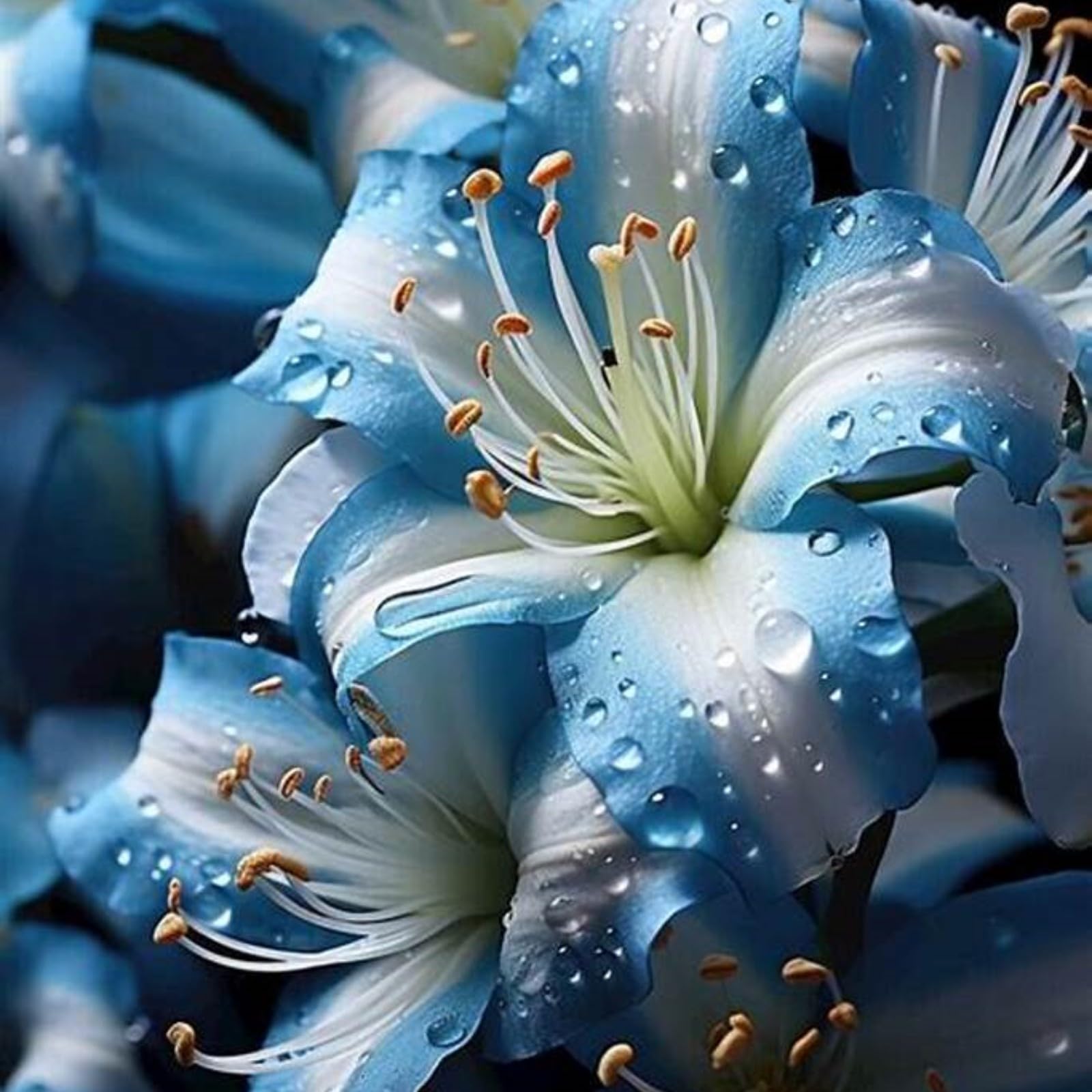 Delicate Lily Bulbs Mix for Planting Now UK/Good for Containers/Strong Plants That Grow Well/Natural Organic/Cut Flowers/Greening Flower/Wedding Flowers. -2bulbs-A