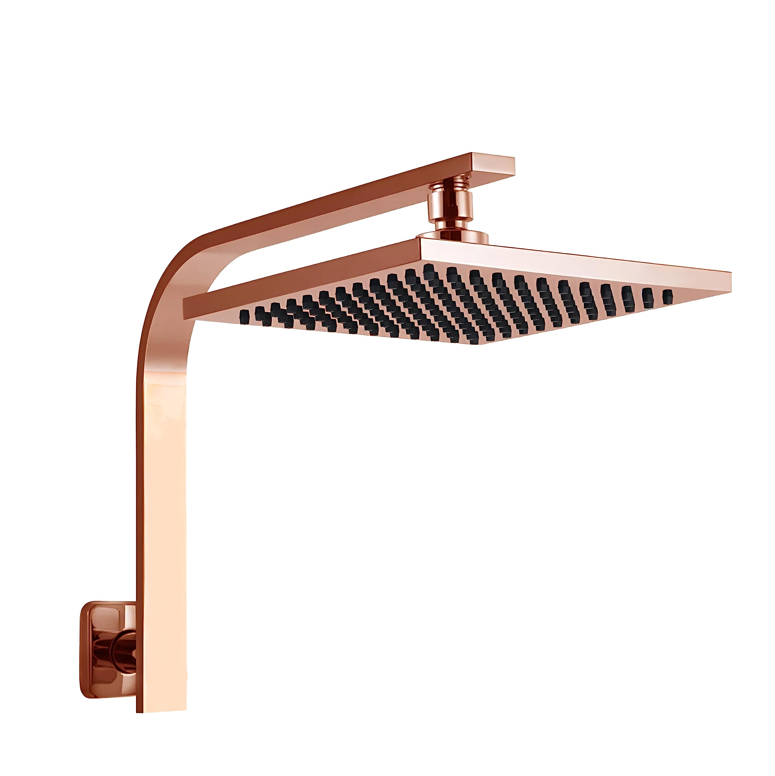 CARNIVAL Heavy Rosegold Square 8x8" Inch Overhead Shower Set with Arm & Wall Flange | SS-304 Rainfall Rose Gold Shower Head For Bathroom | Premuim PVD Coated Finish WIth Arm (ROSEGOLD,Stainless Steel) (B0C78BF6J1) Amazon Price History, Amazon Price Tracker