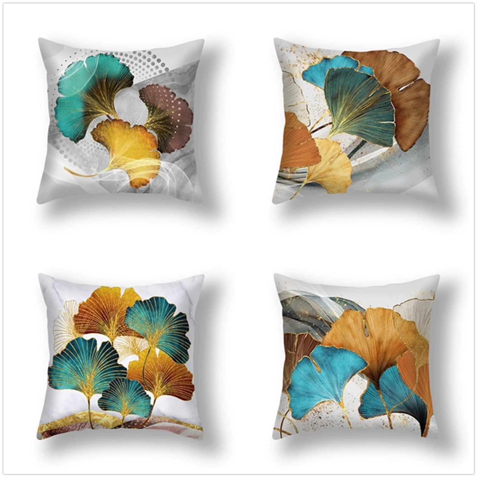 Poszewka na poduszkę 65 x 65 cm, zestaw 4 szt., styl boho, dekoracja do salonu, sypialni, pokoju, poszewka na poduszkę z ukrytym zamkiem błyskawicznym, poduszka na kanapę, poduszka na sofę, Boże