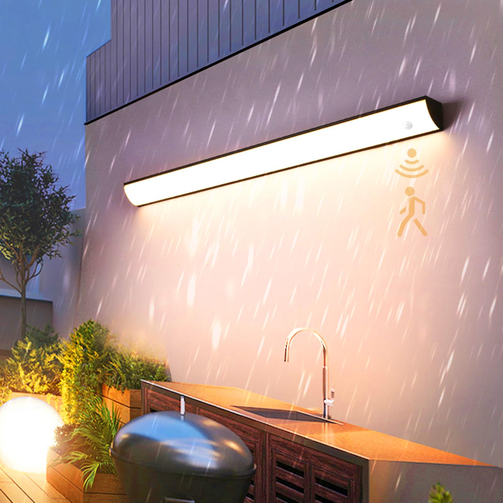 Applique murale LED extérieur pour porte de jardin couloir et cave