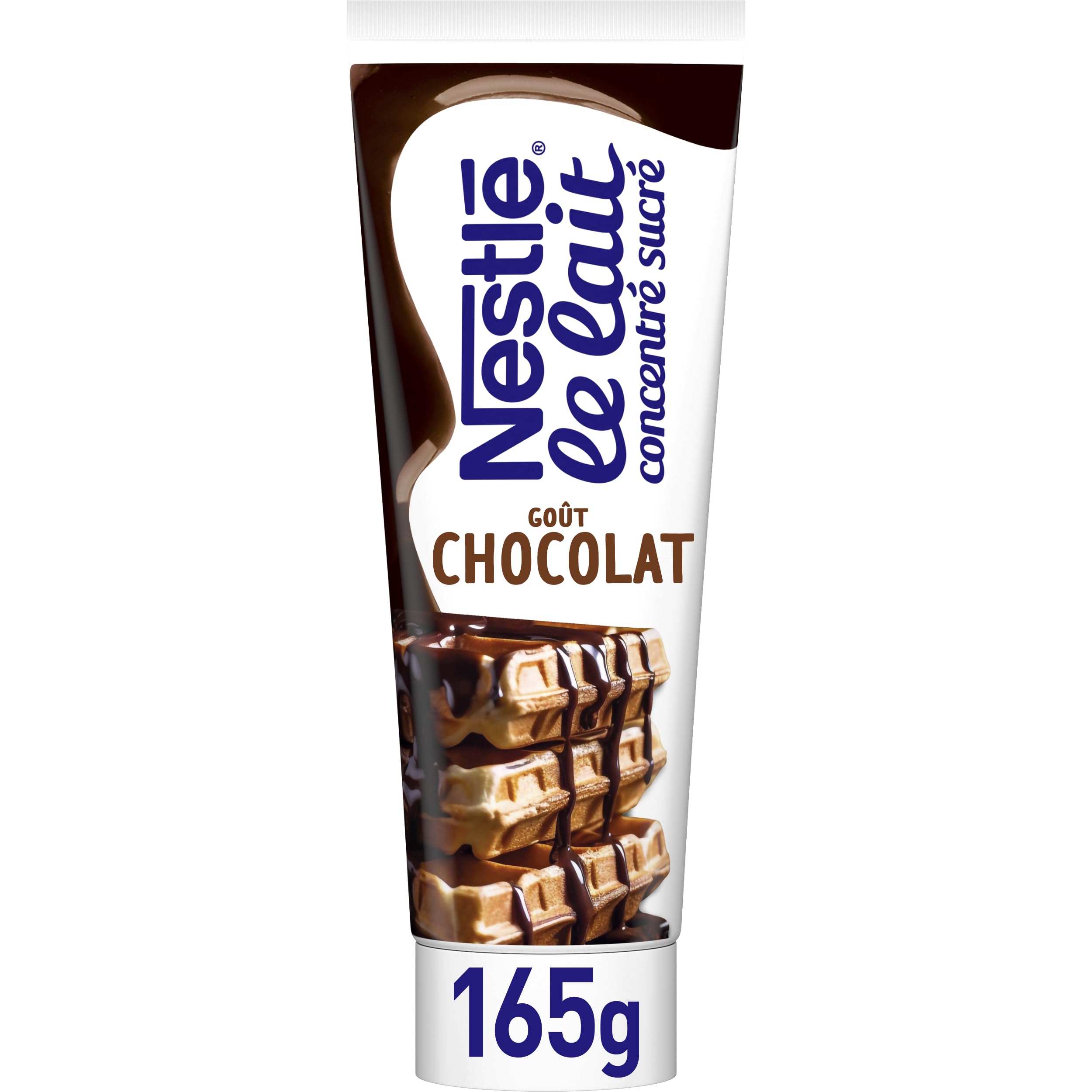 NESTLE Lait Concentré Sucré Goût Chocolat Tube 165g - Lot de 24 Tubes