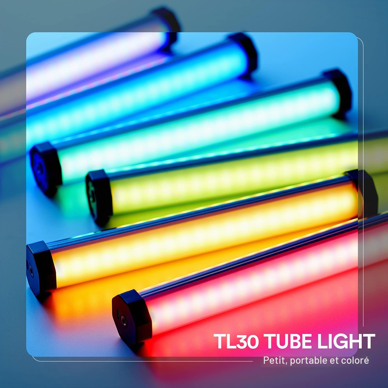 Godox TL30 Tube Lumineux RGB, CRI 97+ TLCI 99+ Photographie Lumière LED | 2700-6500K, Trois Modes RVB, CCT, HSI Permettent D'obtenir Jusqu'à 36000+ Couleurs pour Tournage, Réalisation de Films, Vidéo