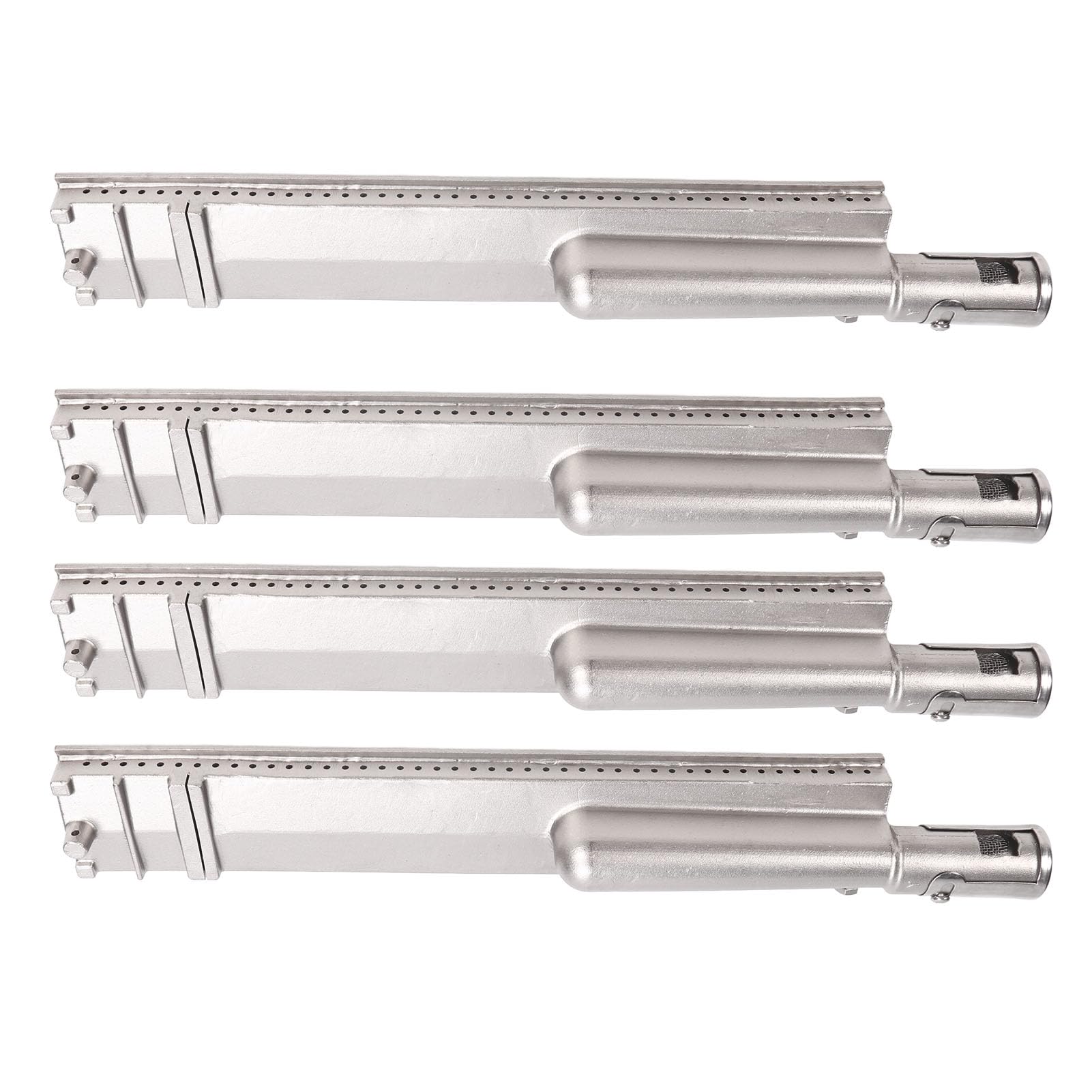 Akozon 4 PCS 304 Tubos de Quemador de Parrilla de Gas de Acero Inoxidable: Distribución Incluso de Calor, Reemplazo de Quemador de Parrilla Resistente Al Calor para Varias Marcas