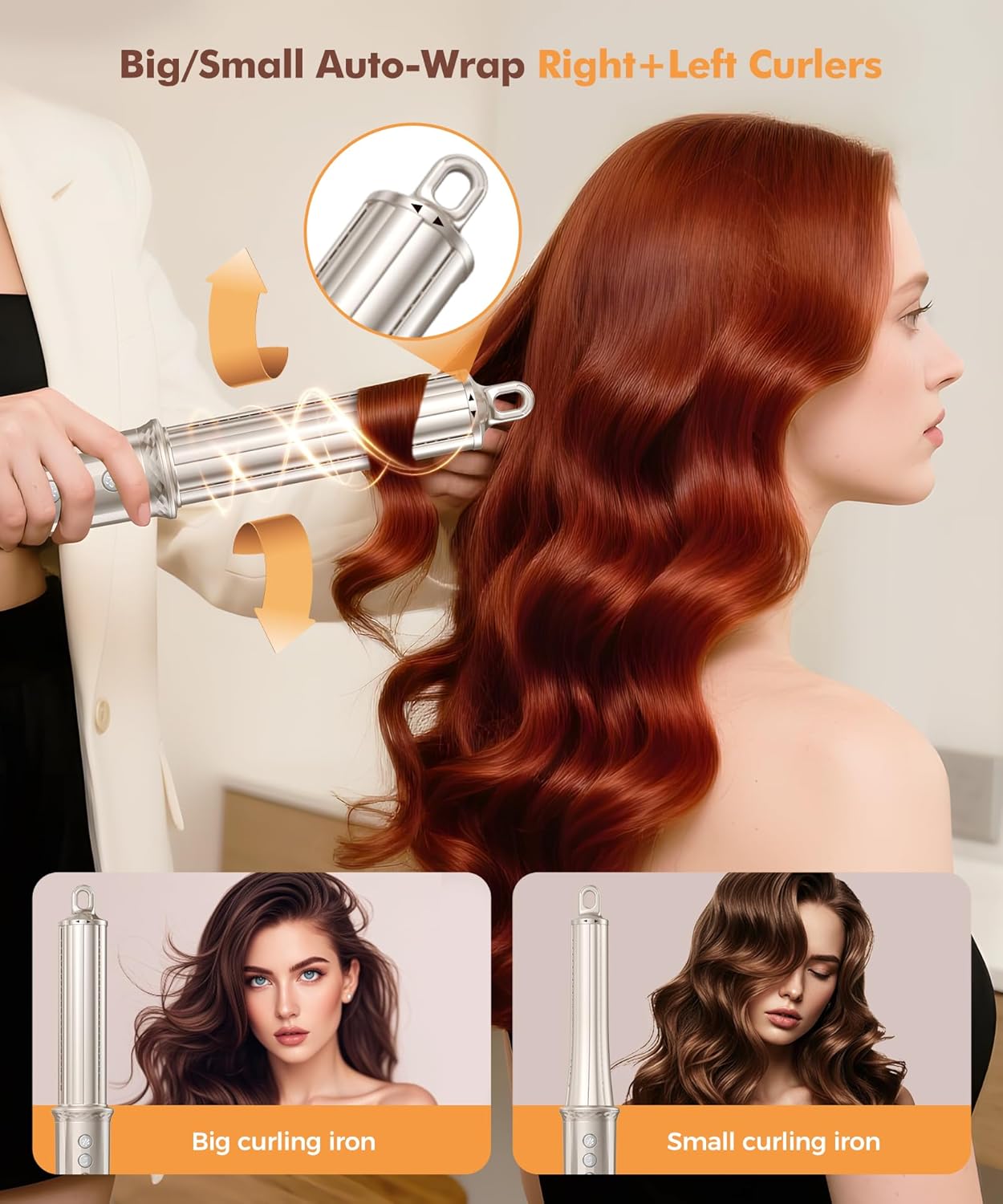 Cosy Companions 6 in-1 Hair Dryer Brush, 150,000 RPM High-Speed Negative Ionic, Blow Dryer Brush for Fast Drying, Hot Air Brush for Curling/Volumizing/Straightening with Travel Bag, Gold - Image 4