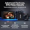 Videocámara Minolta MN4K25NV 4K Ultra HD de 30MP con pantalla táctil de 3 pulgadas y visión nocturna, color negro 5