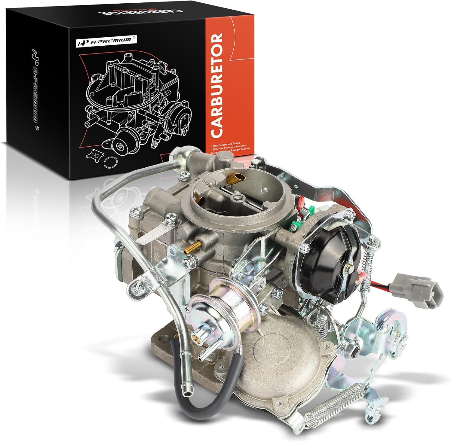 A-Premium 2 Barrel Carburetor Compatible with Toyota Corolla 1987 1988 1989 1990 1991 1.6L, Replace# 2110016540, Electric Choke