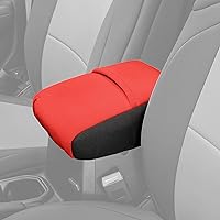 Vista 1 de Diver Down Funda de neopreno para consola central, compatible con Jeep Wrangler JL y Gladiator JT 2018-2023, cubierta de consola central Jeep Rojo