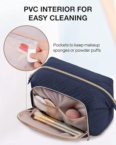 Miniatura 3 de Bolsa de maquillaje BAGSMART para cosméticos Azul oscuro