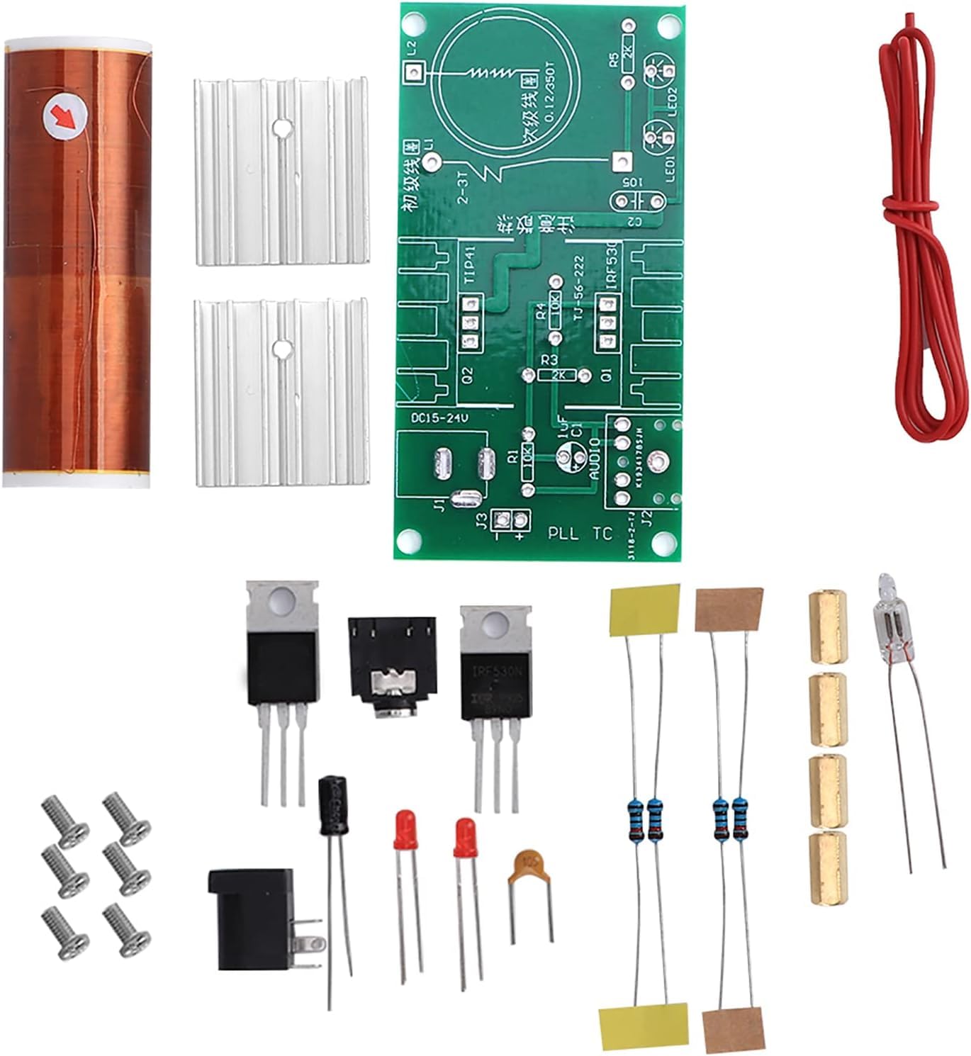 REES52 DIY Mini Tesla Coil Kit, 15W Speaker Unassembled Electronic Kit Tool Mini Plasma Tesla Coil Module for Machine Equipment (B0CNM7MMGD) Amazon Price History, Amazon Price Tracker