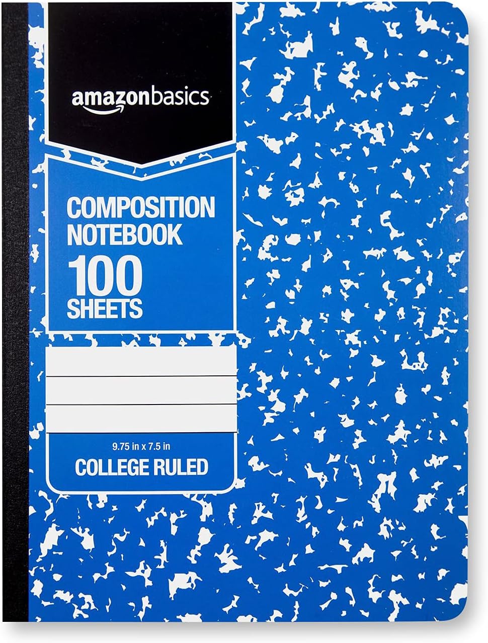  Basics College Ruled Composition Notebook, 100 Sheet, Assorted Marble Colors, 4-Pack : Office Products