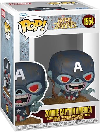 Funko Pop! Marvel: Marvel Zombies - Zombie Captain America - Collectable Vinyl Figure - Gift Idea - Official Merchandise - Toys for Kids & Adults - Comic Books Fans - Model Figure for Collectors