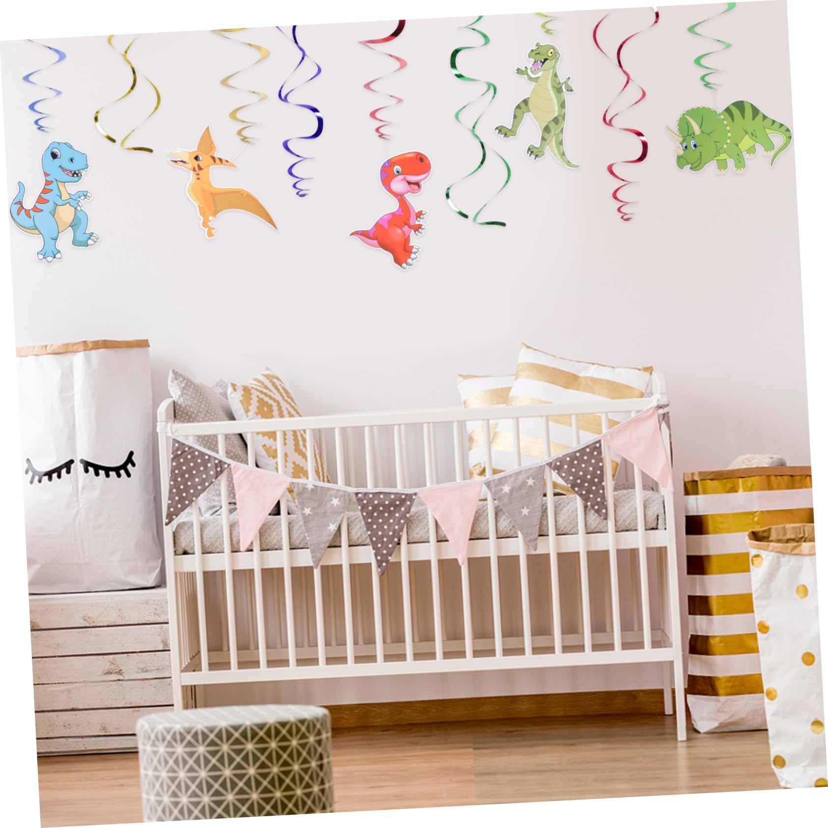 MAGICLULU 3 Set Di Decorazioni Per Feste Di Compleanno Per Bambini Vortici A Forma Di Dinosauro Sul Soffitto Divertenti Inviti Di Compleanno A Tema Dinosauro