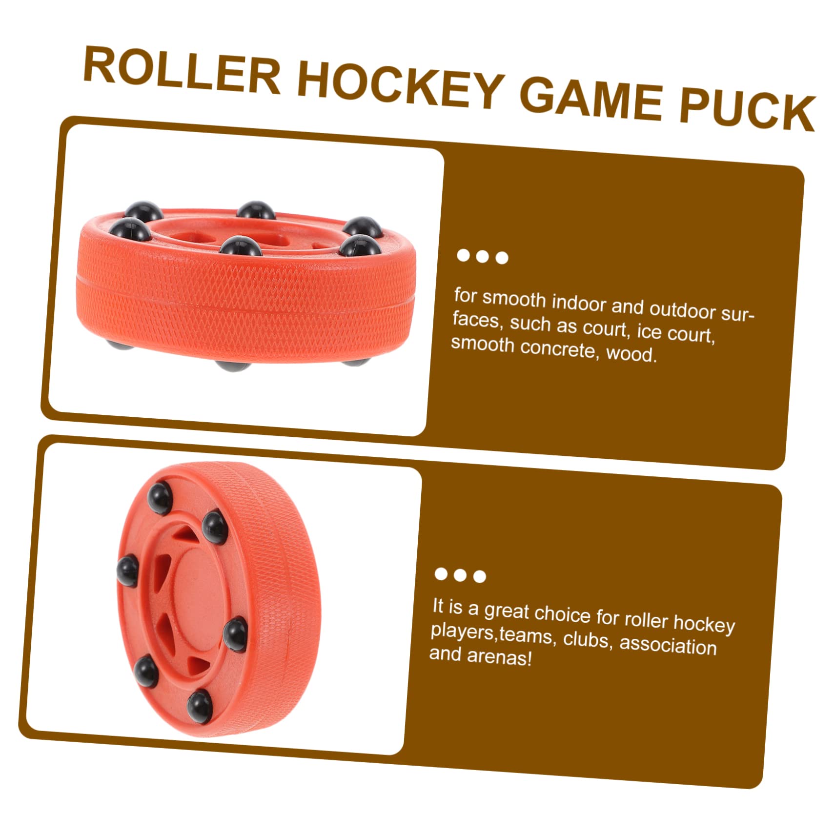 Yardwe Pelota De Hockey Callejero Disco De 3 Uds Pelota De Hockey para Practicar