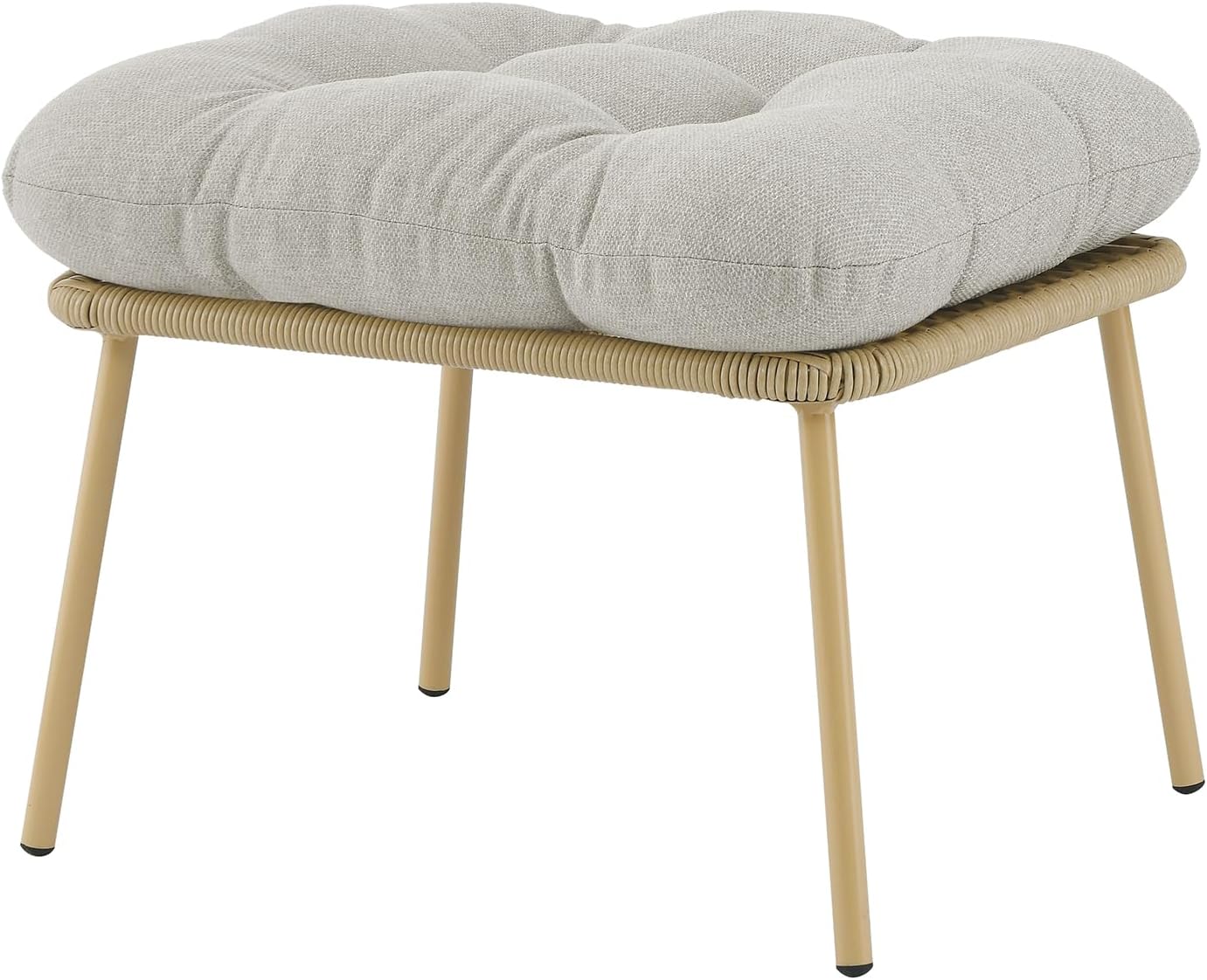 Outdoor Ottoman Wicker Patio Ottomans Rattan Footrest