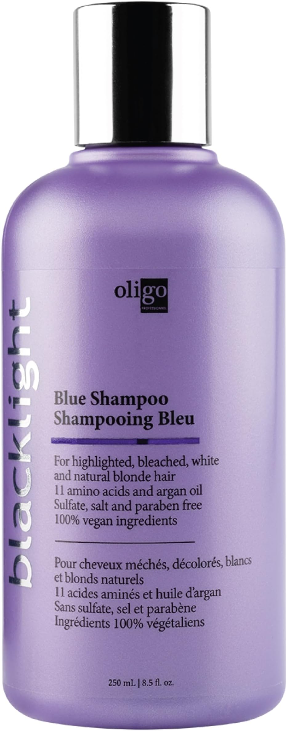 Oligo Professionnel Blacklight Blue Shampoo (8.5 oz) for Protecting Colored Hair | Enhances Tinting & Shiny Shine | Vegan Friendly 8.5 oz.