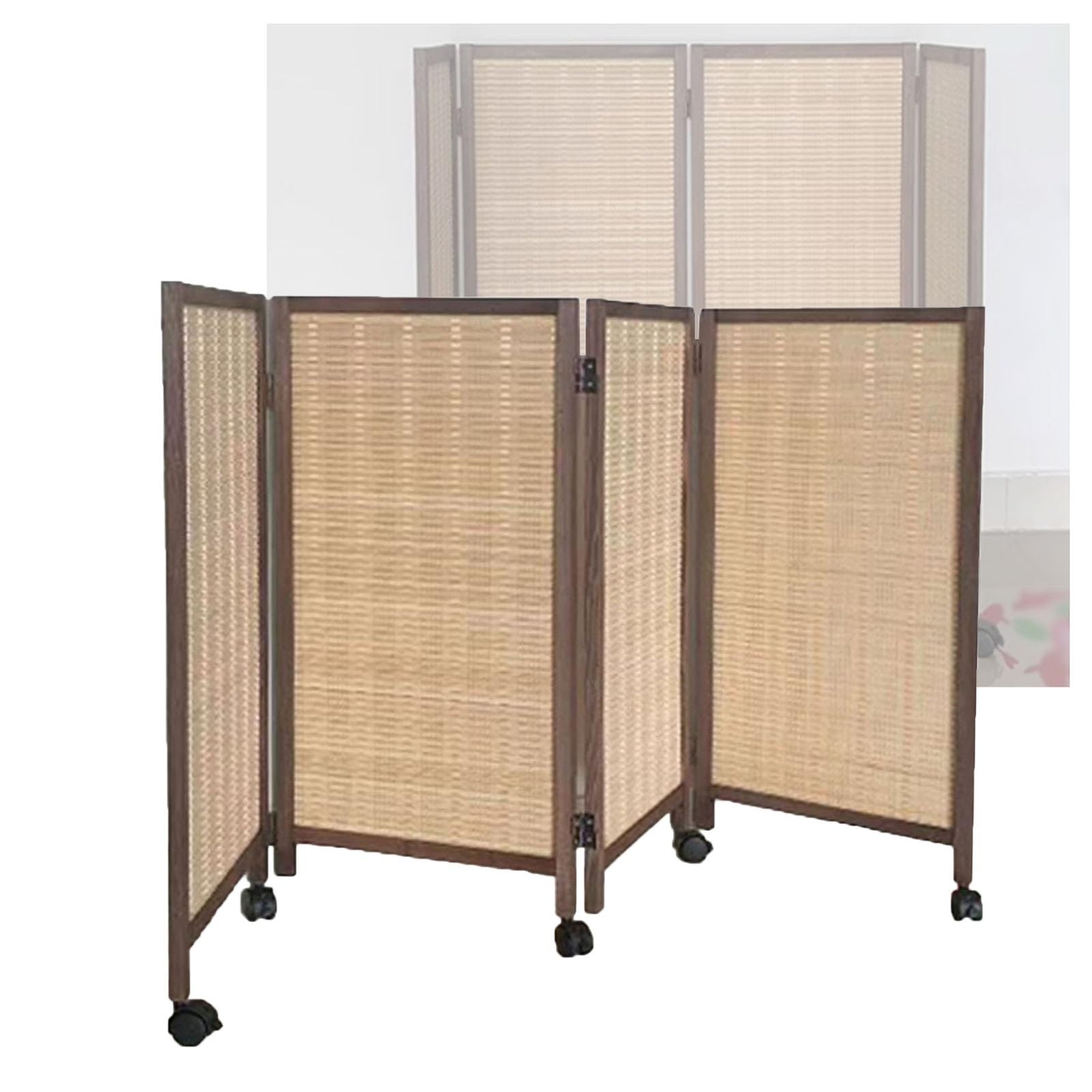 Cloison de séparation courte en bois paravents mobiles pliables
