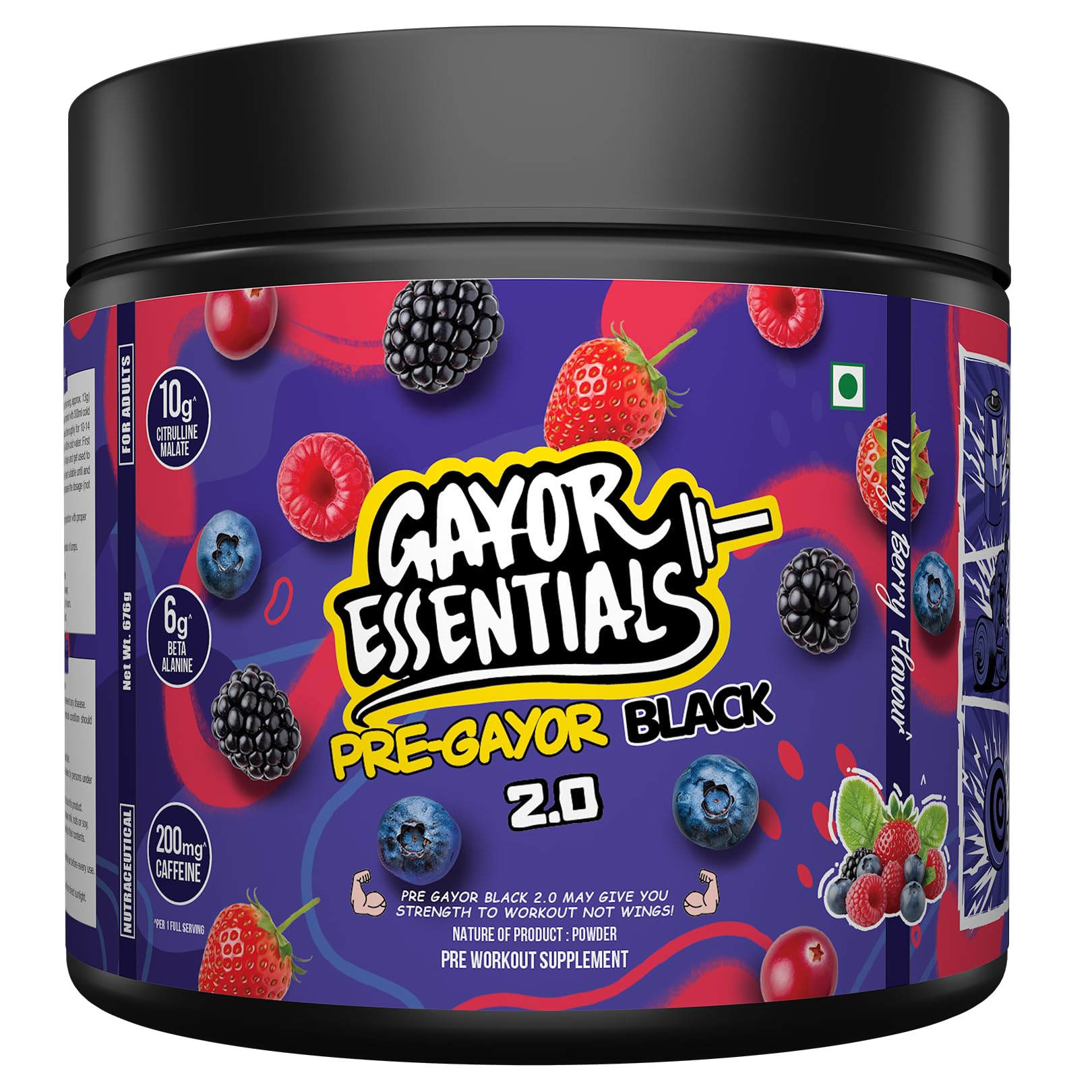 Pre Gayor Black 2.0 Optimally Dosed Pre-Workout (Cola,338g) — Amazon image 21