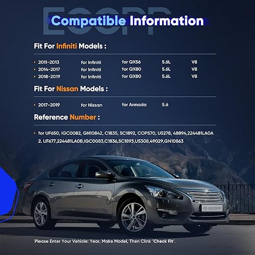 Vista 337 de ECCPP Bobinas de encendido portátiles de repuesto para automóvil compatibles con Infiniti I30/para Nissan Maxima 3.0L V6 2000-2001 Reemplazo