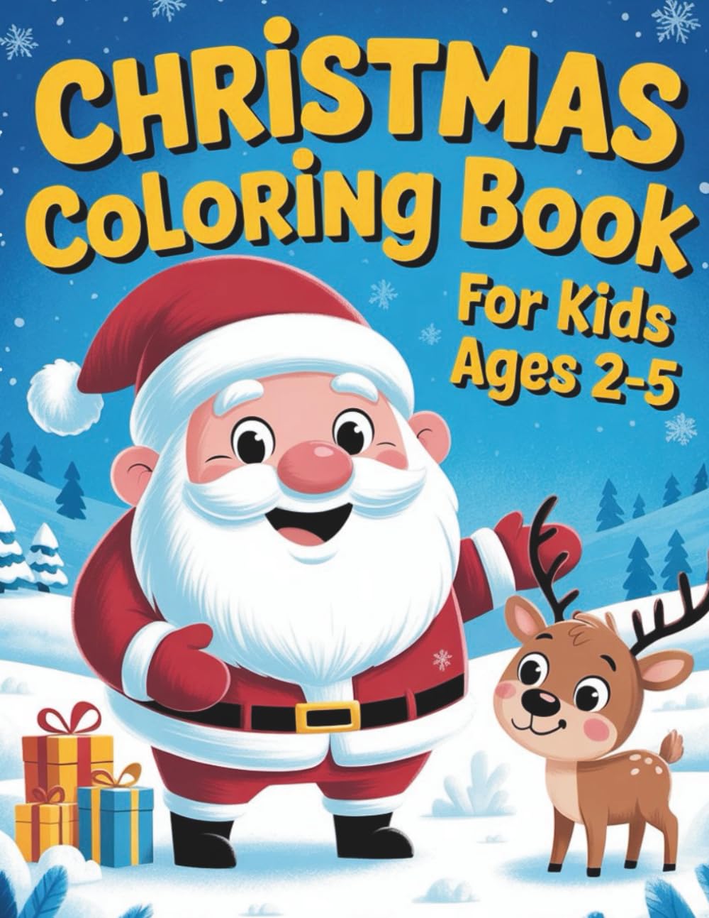 christmas coloring book for toddlers ages 2-5: my first christmas coloring book