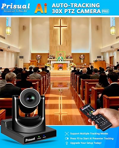 Miniatura 3 de Paquete de cámara PTZ 30X con transmisión SDI/HDMI/USB/IP 60fps Cámara de seguimiento automático (2 piezas) con controlador IP, soporte PoE (prueba