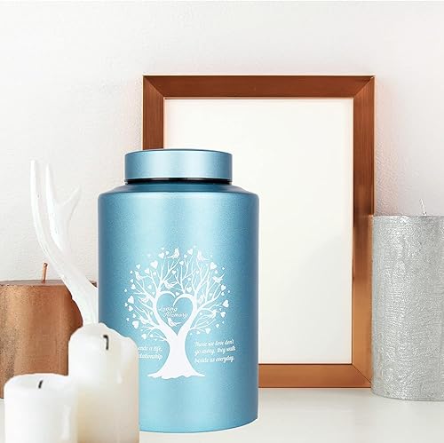 Miniatura 6 de Urnas decorativas para mascotas para perros y gatos, urnas artísticas de recuerdo para cenizas, adultos, niños y bebés, urna funeraria de cerámica