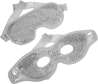 Healvian 2 Peças De Máscara De Gel Para Os Olhos Máscara De Resfriamento Para Os Olhos Compressa Fria Máscara Para Os Olhos Gel Para Os Olhos Pacote De Gelo Para Olheiras Olhos Inchados