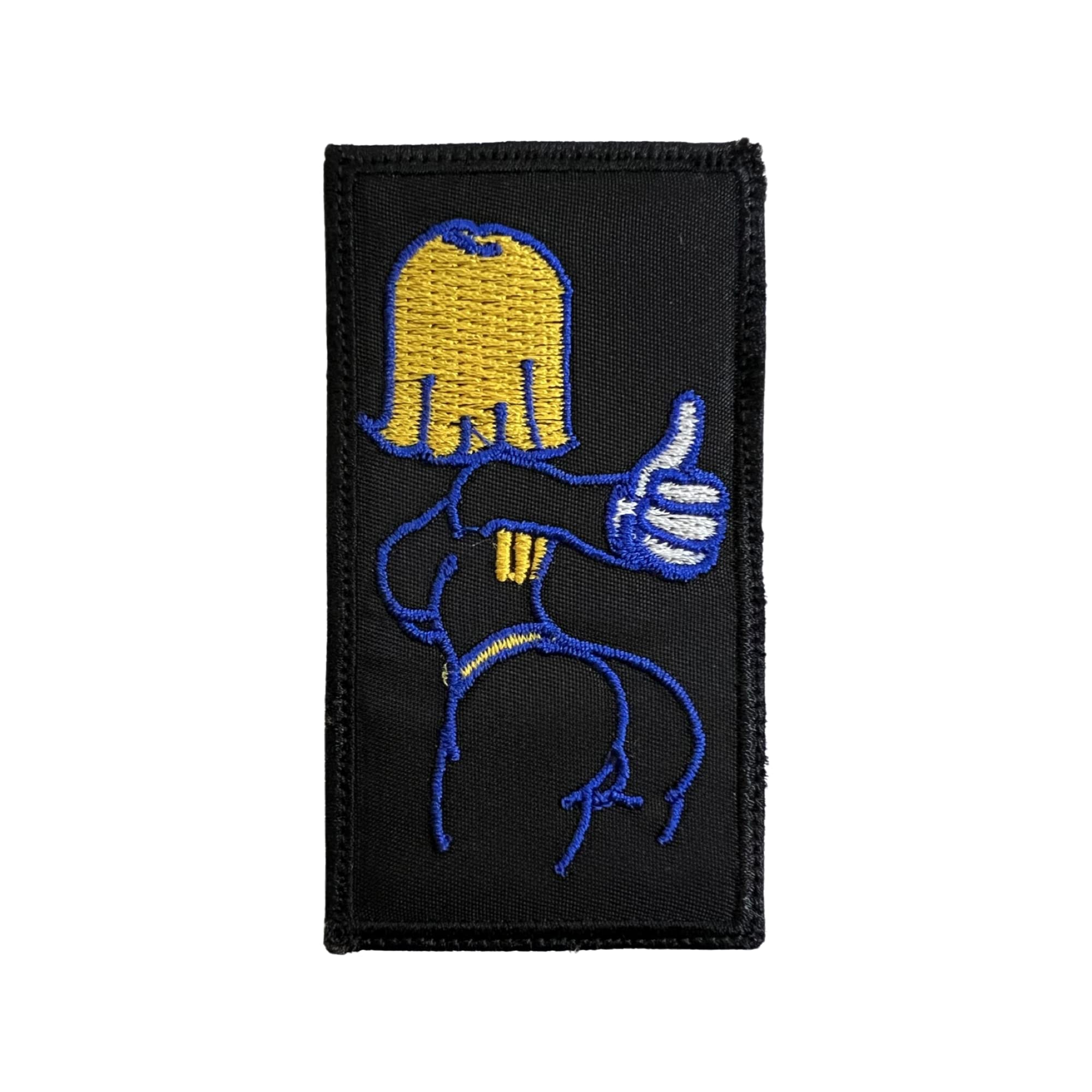 Fallout Vault Girl Patch Black Background - Funny Tactical Military Morale Embroidered Patch Hook Fastener Backing