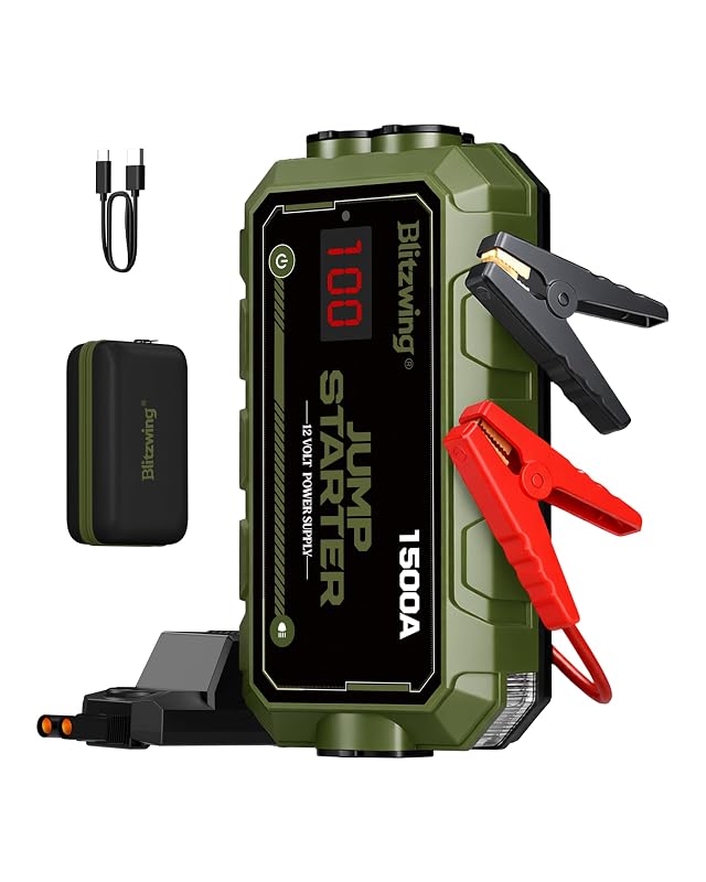 Auxiliar de Partida 1500 A 12 V blitzwing GC150 para Motores a Gasolina de até 6 L e Diesel de até 3 L