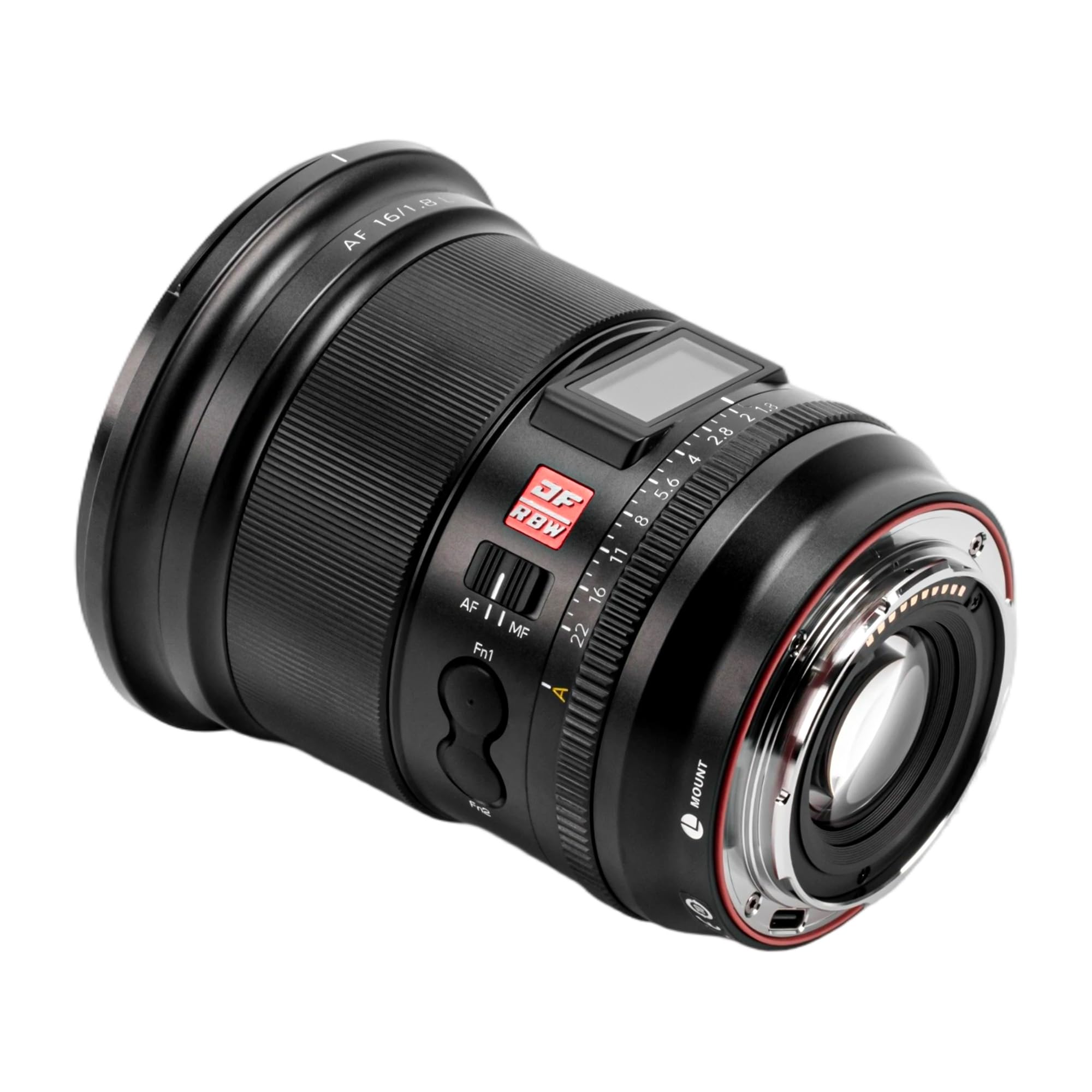 VILTROX 16mm F1.8 L Objektiv für L-Mount, Vollformat-Weitwinkelobjektiv mit großer Blende und LCD-Bildschirm für Panasonic LUMIX S5 II S1 S9 S1R II, kompatibel mit Lei ca SL2, Sigma FPL BF
