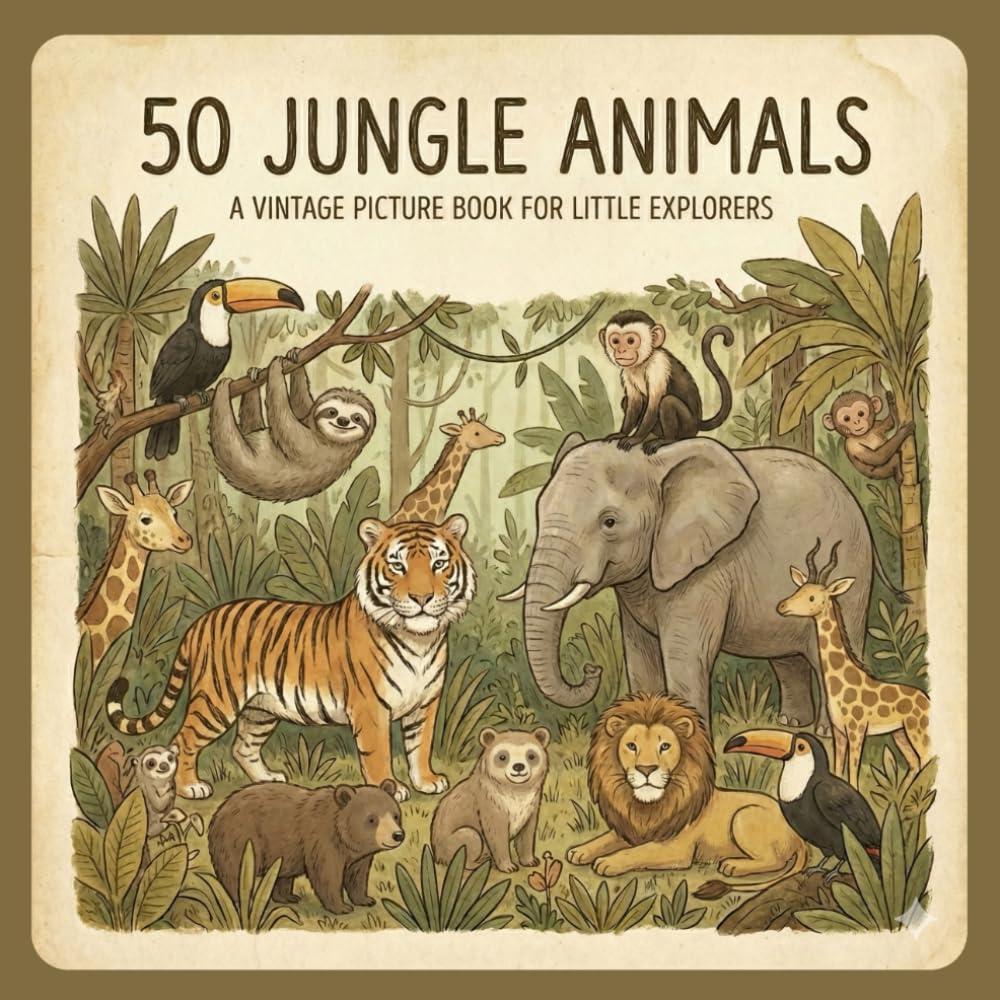 50 Jungle Animals: A Colorful Picture Book for Curious Little Explorers (The 50 Things Kids Should Know Series)