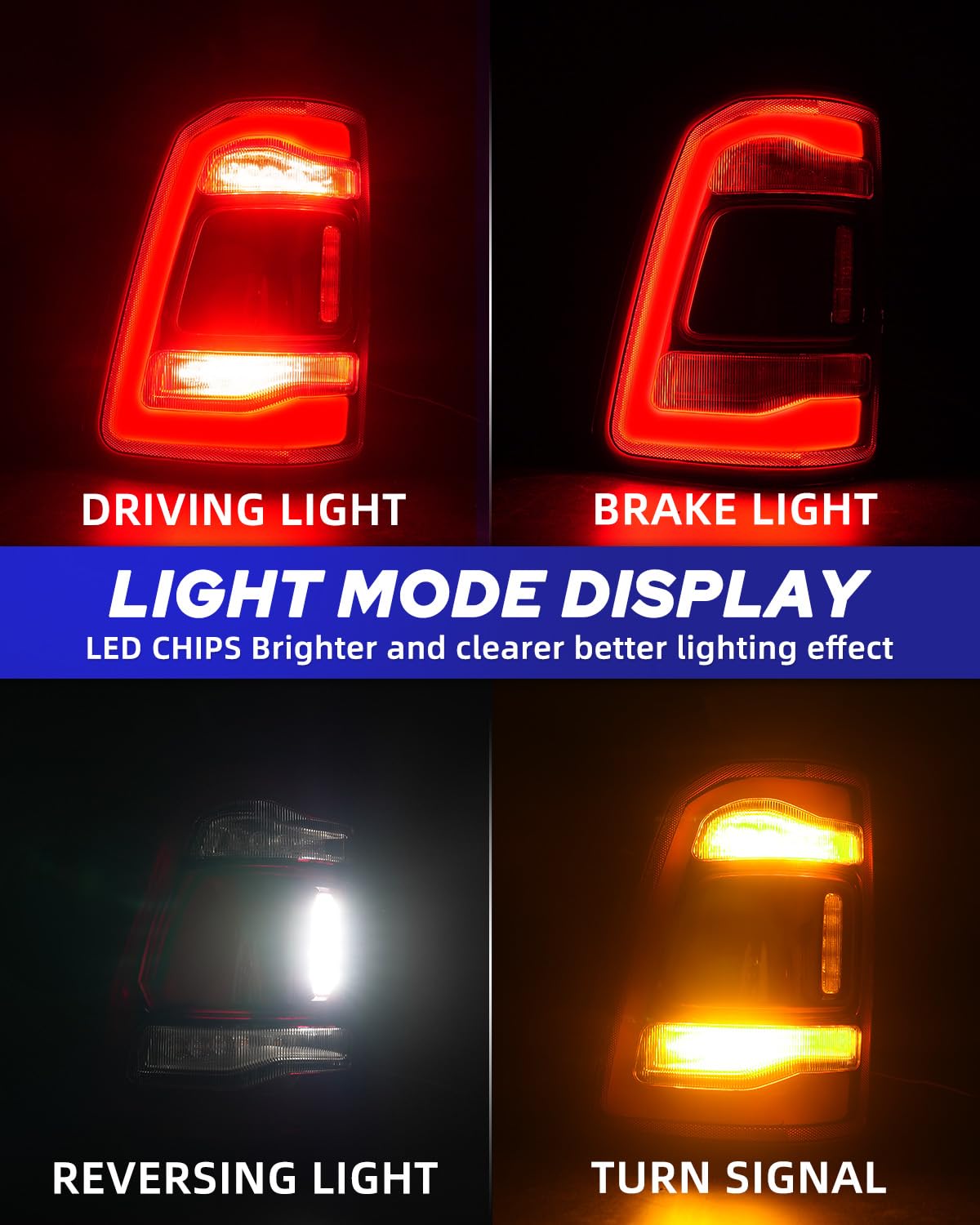 AUTOONE LED Ram Tail Light Assembly - Product View