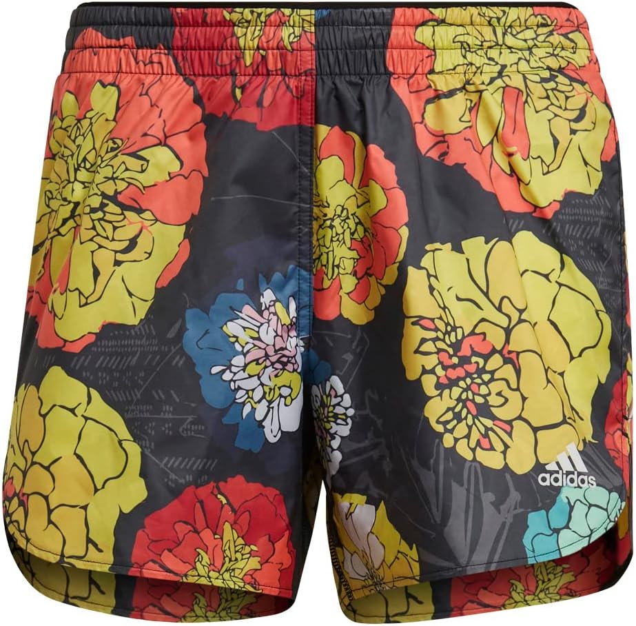 adidas Womens Run Fast Flower Running SHORTSHORTS (1/2)