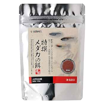 メダリスト 未開封 Amazon.co.jp: メダカ めだか エサ スドー 特撰メダカの餌 100g