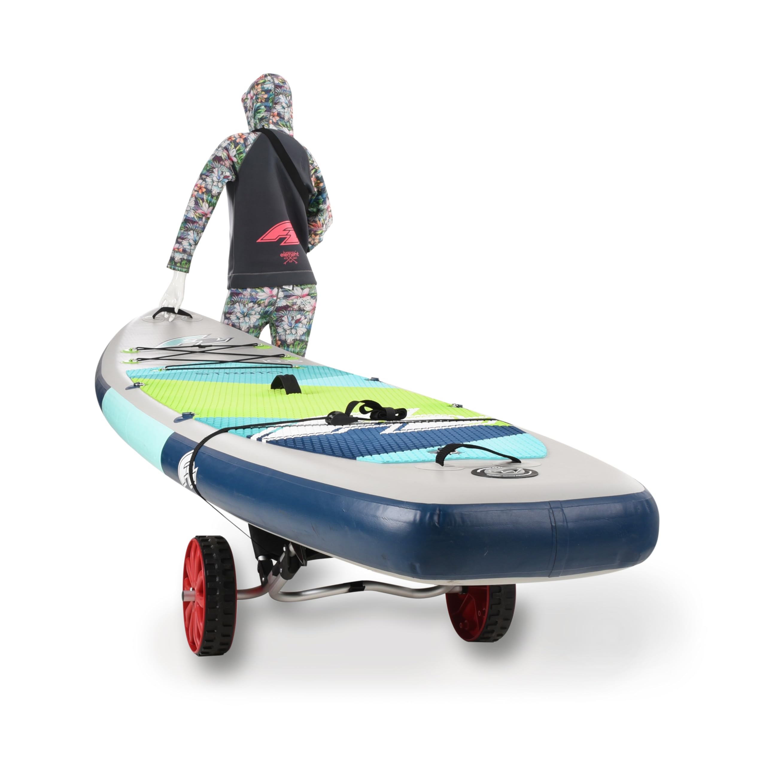 F2 Transportwagen Beach Buggy Schwarz Strandwagen Sitz SUP Transport Wagen Trolley Windsurf Ausrüstung Transportieren