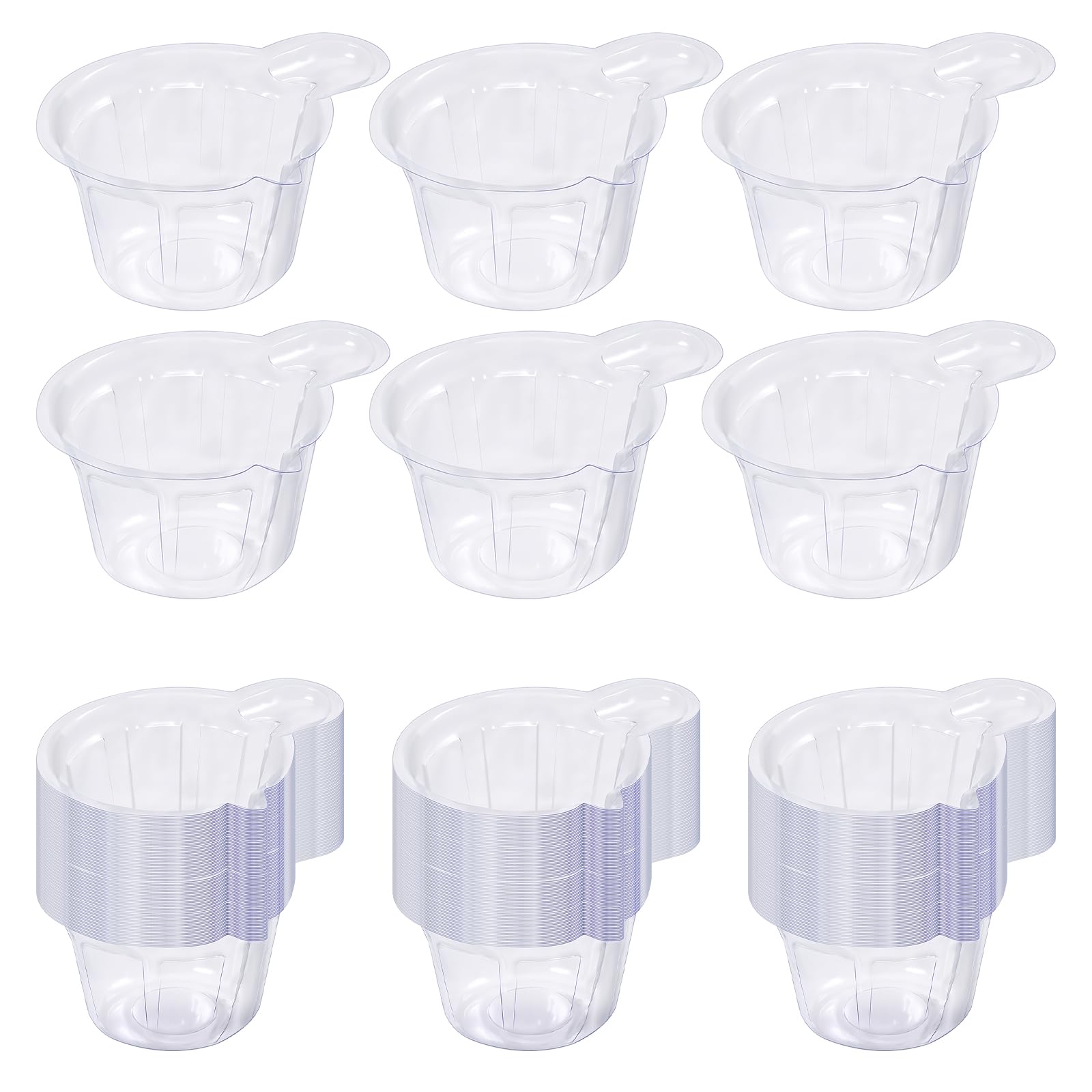 100Pcs 40ml Disposable Plastic Resin Mixing Cups Multipurpose Dispensing Cup for Mixing Paint, Stain, Epoxy, Resin (Clear)