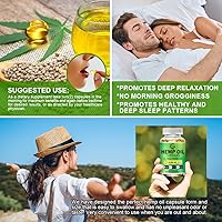 Vista 7 de (2-Pack) High Potency Hemp Oil Capsules - 180 Veggie Softgels - 60,000 Maximum Strength, Immune System Support, Focus Calm, Relaxation, Mood, Pure