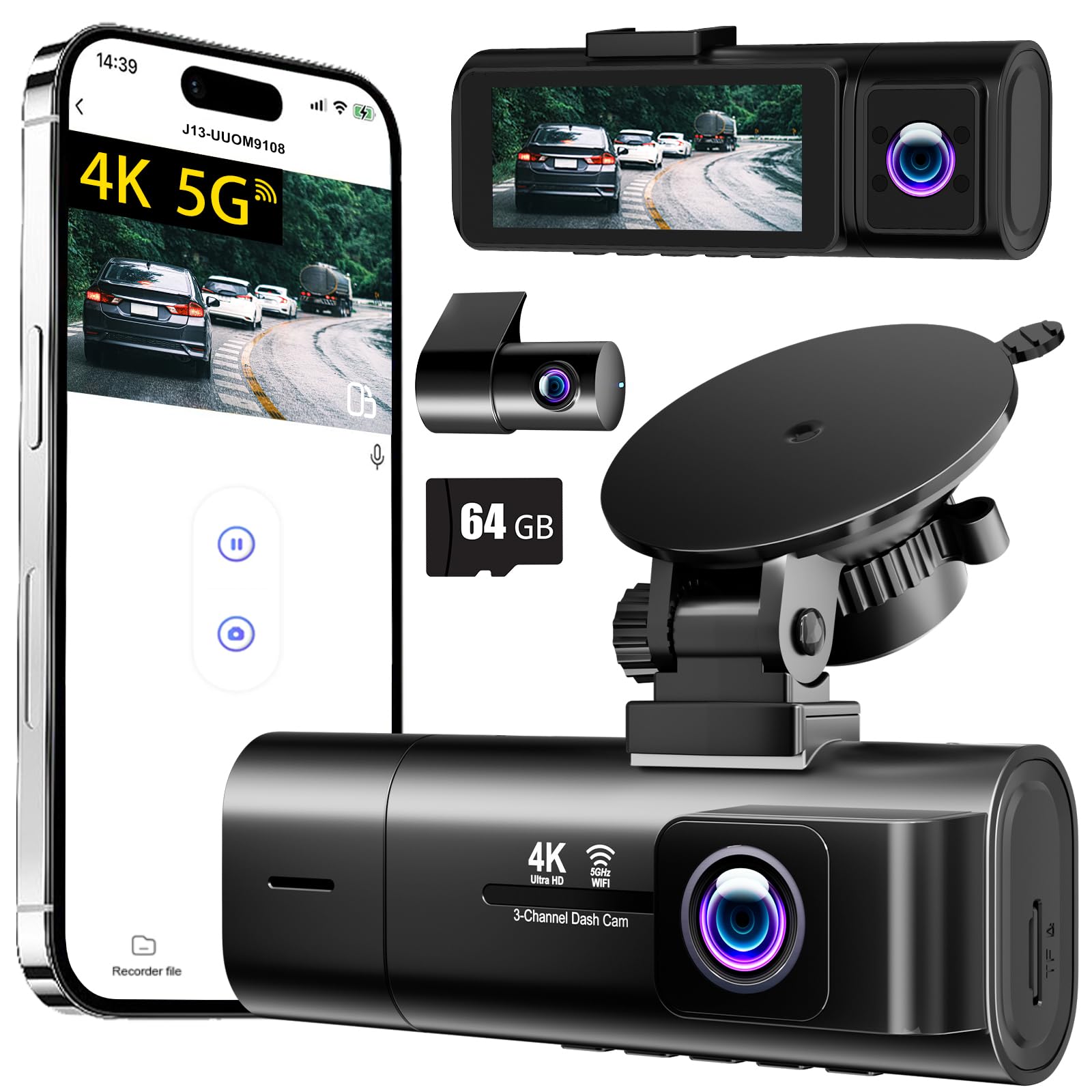 Dashcam Voiture 4K
