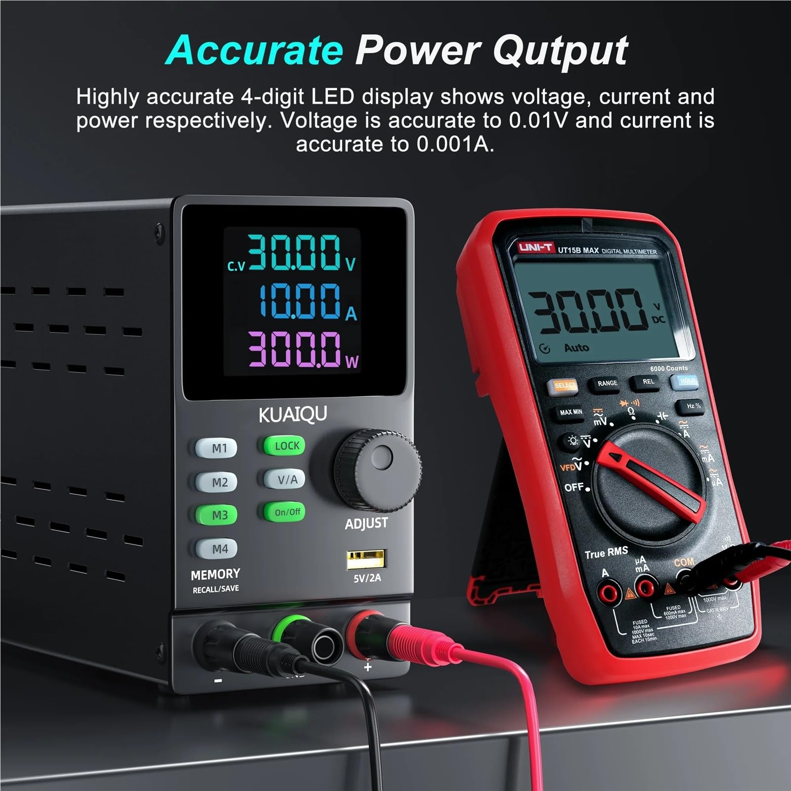 DC Power Supply Adjustable Regulated 30V 5A 10A,200V 300V 1A,With RS232 Free Software Shipping From USA(SPPS-D305-232)