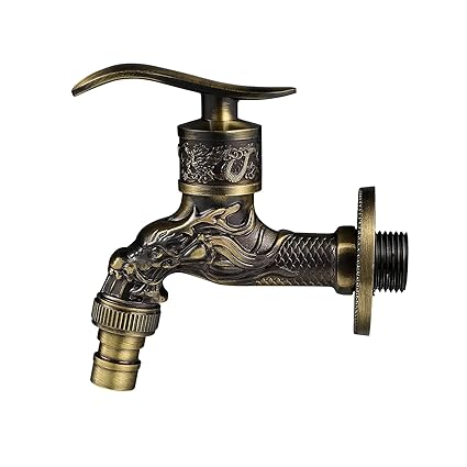 TOPBATHY Antique Brass Faucet Single Hole Bathroom Faucet Single Handle Kitchen Sink Faucet for Bathroom Vanity
