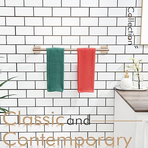 Vista 142 de KOKOSIRI Toallero de 16 pulgadas para baño, cocina, inodoro, acero inoxidable de níquel cepillado B4005BR-L16