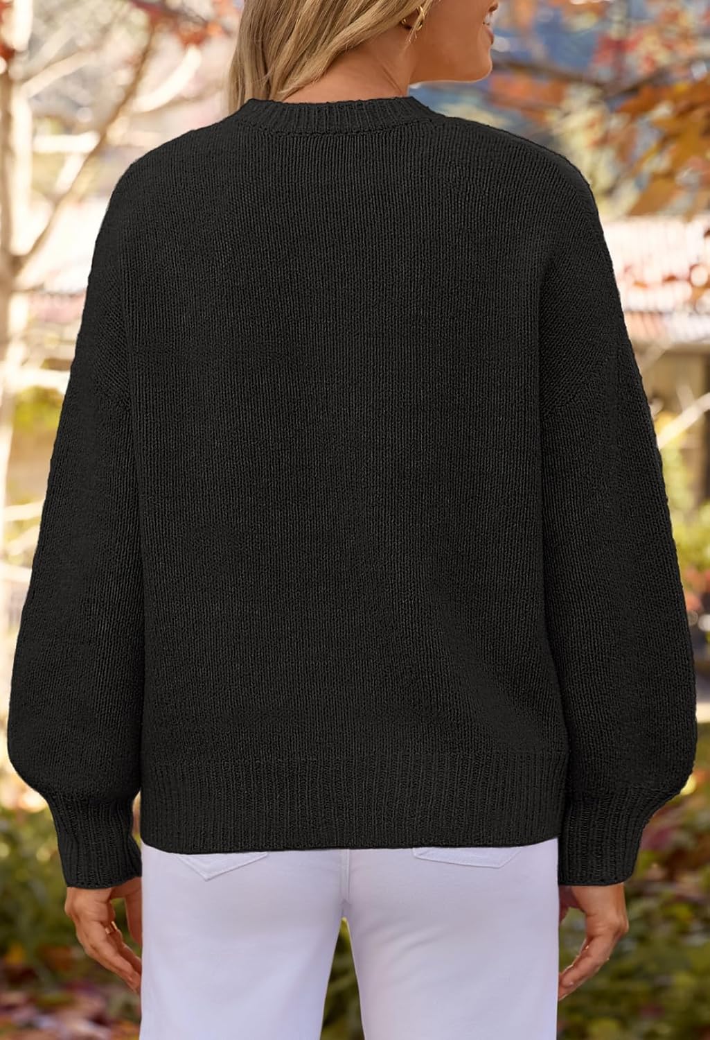 MEROKEETY Cardigan Sweaters for Women Fall Long Sleeve Cable Knit Button Open Front Casual Outerwear Coat - Image 3