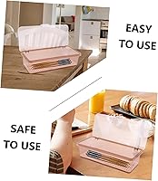 Vista 9 de Caja de almacenamiento de plástico para palillos con tapa, organizador de utensilios de cocina para encimera, soporte cubierto para cubiertos